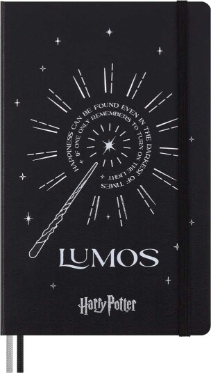 Moleskine Hard Cover Notebook Large Harry Potter Lumos