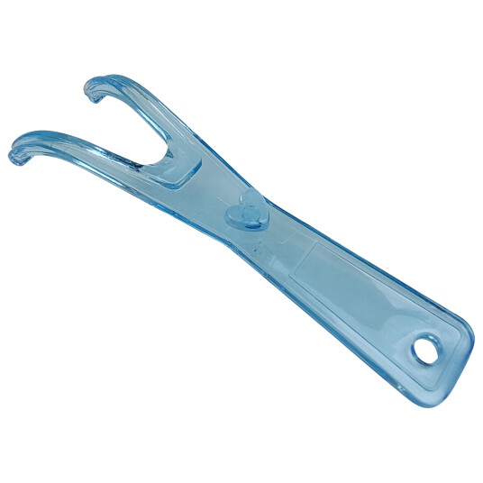 MundFrisk Floss Holder Gjennomsiktig BLÅ MundFrisk Floss Holder Gjennomsiktig BLÅ
