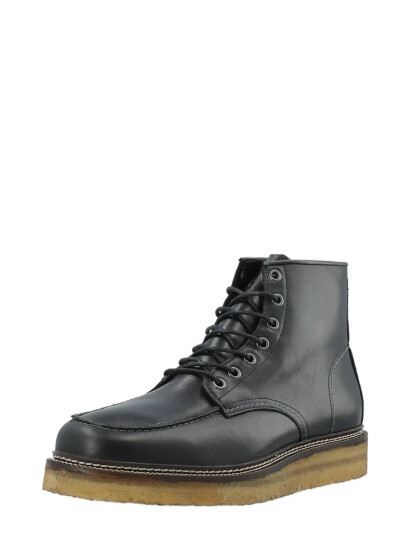Bianco Biajesper Moc Toe Boot Waxed Leather - Black - 40