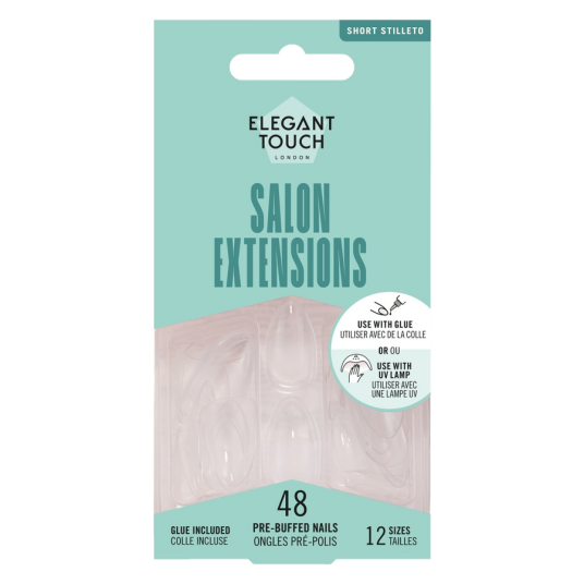 Elegant Touch Salon Extension Short Stiletto 48pcs