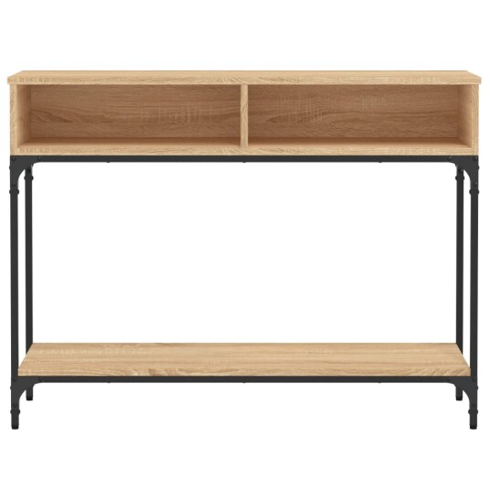 vidaXL Konsollbord sonoma eik 100x30,5x75 cm konstruert tre