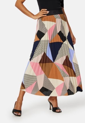 ONLY Simone Life Midi Plisse Skirt Confetti AOP: Poetic M