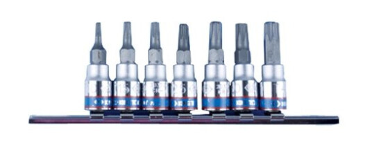King Tony Støttesett 1/4" Torx Med Hul 7 Stk 2037 T10 - T40 King Tony Støttesett 1/4" Torx Med Hul 7 Stk 2037 T10 - T40