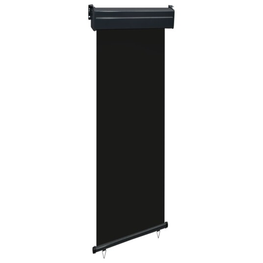 vidaXL Sidemarkise for balkong 60x250 cm svart