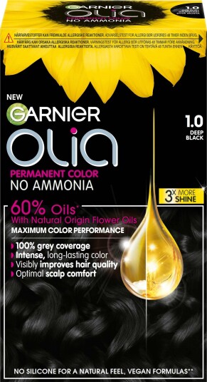 Garnier Hårfarge Garnier Olia 1.0 Night Black Garnier Hårfarge Garnier Olia 1.0 Night Black