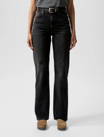 Nudie Jeans Clean Eileen Black Crosshatch - Black - W25 x 30 Nudie Jeans Clean Eileen Black Crosshatch - Black - W25 x 30