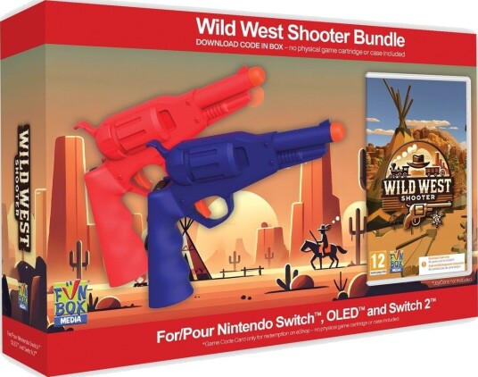Wild West Shooter Spillpakke Nintendo Switch 2 med 2 Revolvere Wild West Shooter Spillpakke Nintendo Switch 2 med 2 Revolvere