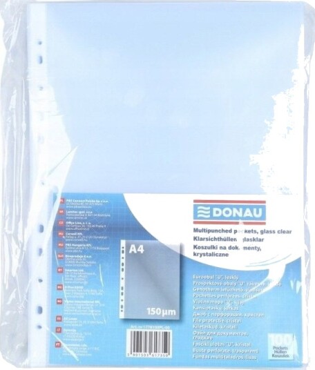 Donau Dokumentmapper Donau Pp A4 Krystall 150 Mikron 100 Stk
