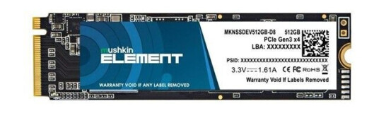 Mushkin ELEMENT - SSD - 512 GB - PCIe 3.0 x4 (NVMe)