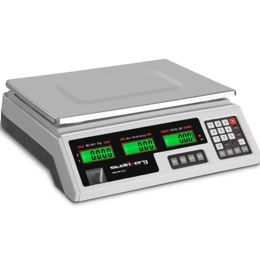 Steinberg Systems Butikkvekt   40 kg / 2 g   33,9 x 23,3 x 0,6 cm 10030369
