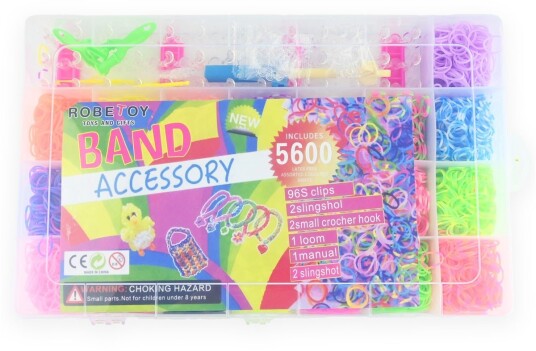 Robetoy Loom Bands DIY Armbåndsett 5600 Deler