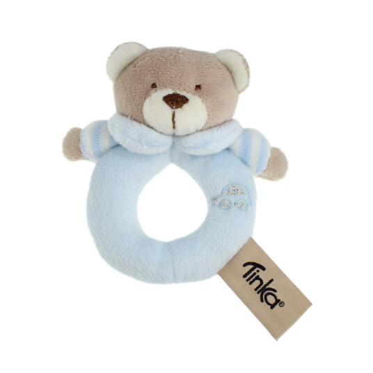 Rangle bamse 10 cm blå