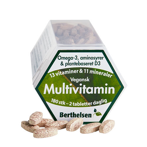 Berthelsen Vegansk Multivitamin 180 Kapsler Berthelsen Vegansk Multivitamin 180 Kapsler