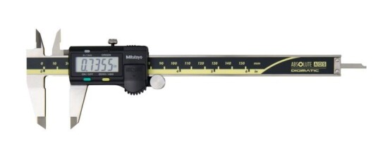 Mitutoyo Absolute Aos Digimatic Skjutmått 500-171-30 0-6in, 0,0005in, Flat Sticka, Friktionsrulle, Datautgång