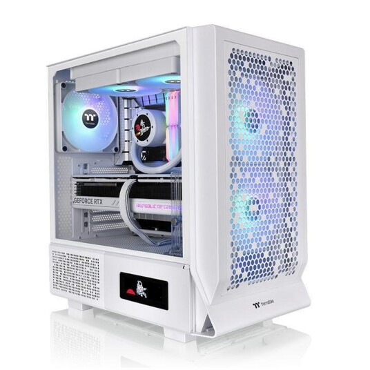 THERMALTAKE Ceres 330 TG ARGB Mid Tower Chassis White supports both ASUS-BTF and MSI-PZ MB THERMALTAKE Ceres 330 TG ARGB Mid Tower Chassis White supports both ASUS-BTF and MSI-PZ MB