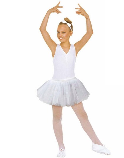 Hvit Ballerina Tutu Kostyme Skjørt Barn Hvit Ballerina Tutu Kostyme Skjørt Barn
