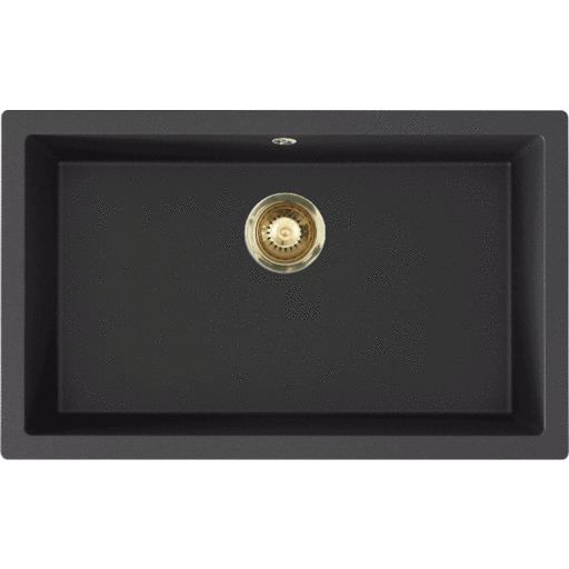 Lavabo Jupiter 800 kjøkkenvask, 75,6x46,6 cm, sort Lavabo Jupiter 800 kjøkkenvask, 75,6x46,6 cm, sort