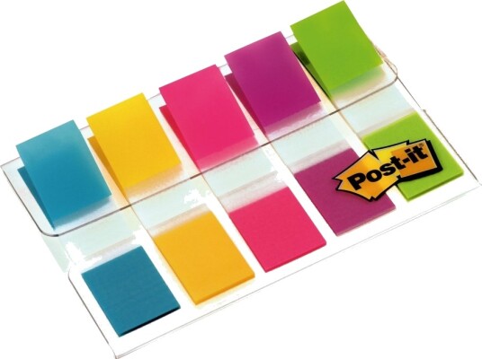 Post It Index Mini 6835Cbeu   Indeksflagg   11.9 X 43.2 Mm   100 Ark 5 X 20   Gul Rosa Purpur Turkis Limegrønn
