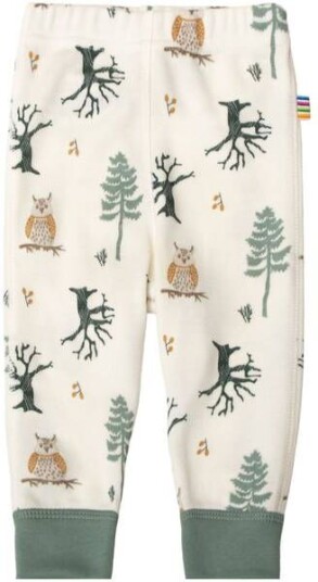 Joha Nature leggings i ull/bambus med print Green YD Joha Nature leggings i ull/bambus med print Green YD