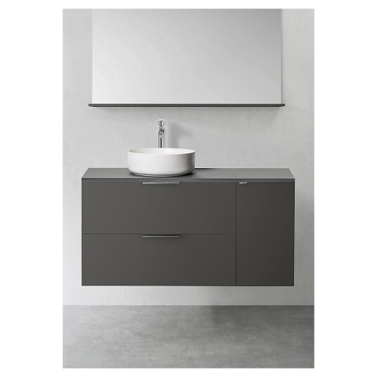 Hafa Shape 800 Servantskap m/sidemodul 110x45x54 cm Antrasitt