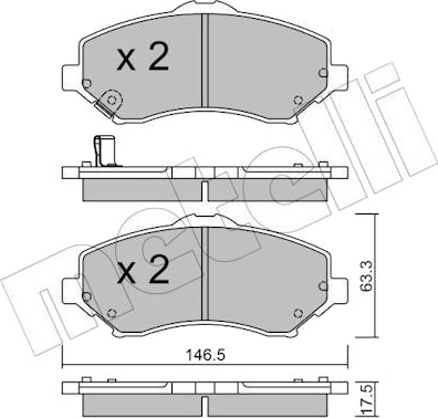 METELLI 22 0862 0 Bremseklosser