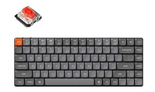 Keychron K3 Max Trådløst Gaming Tastatur med RGB Belysning - Lavprofil - Nordisk - Svart