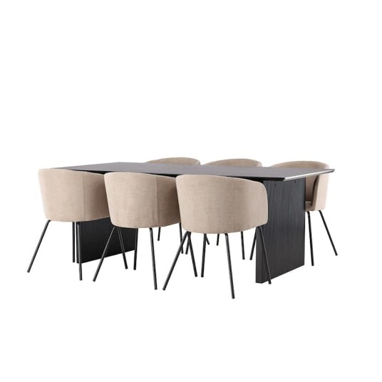 Venture Home Spisegruppe Venture Home Vail med 6 Berit Stoler GR22907