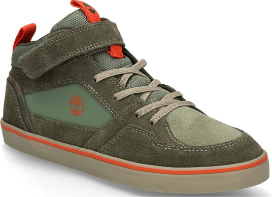 Timberland Mid Hook & Loop Sneaker LTGRNSDE WDKGRN 38