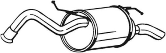 Bakre eksospotte BOSAL 228 053 Bakre eksospotte BOSAL 228 053