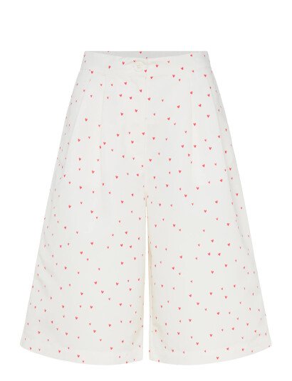 Stella Nova Heart Printed Shorts - White - 38 Stella Nova Heart Printed Shorts - White - 38