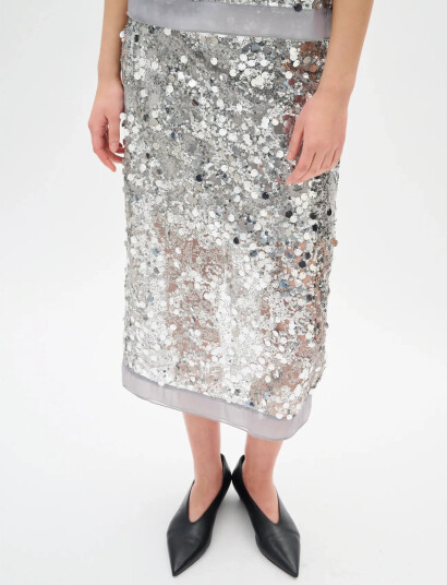 InWear Davinaiw Skirt - Silver - 38