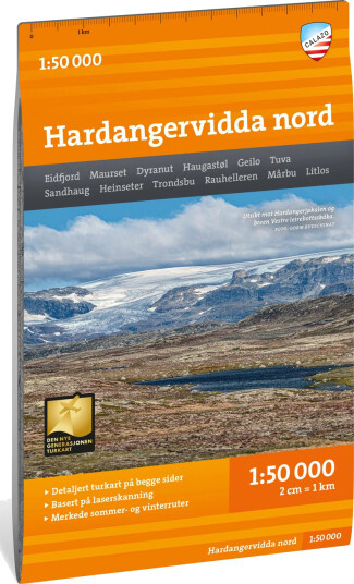 Calazo förlag Turkart Hardangervidda nord 1:50 000 OneSize, NoColour Calazo förlag Turkart Hardangervidda nord 1:50 000 OneSize, NoColour