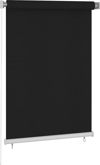 vidaXL Utendørs rullegardin 100x140 cm svart