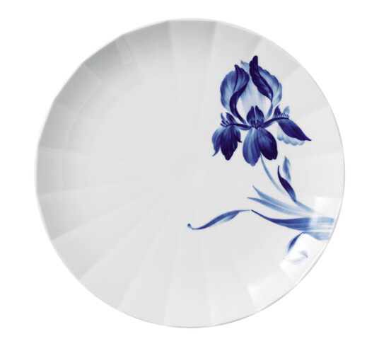 Royal Copenhagen Blomst tallerken flat 27 cm iris