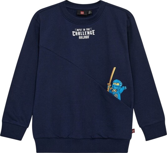 LEGO® Wear Ninjago Collegegenser   LwsAku   Mørkeblå   LEGO® Wear   4 år 104   Collegegenser