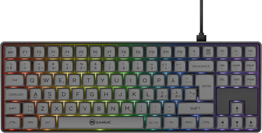 AeroCool Gamiac TKL90G Grey/Black TKL Kailh Blue AeroCool Gamiac TKL90G Grey/Black TKL Kailh Blue
