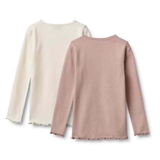 Wheat 2 Rib T Shirts L/S Ida Pink 140 Wheat 2 Rib T Shirts L/S Ida Pink 140