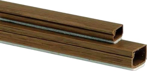 Plasfix 2407 9G Kabelkanal selvheftende med lokk 2 m 16 x 10 mm teakfarget Installasjonsmaterial