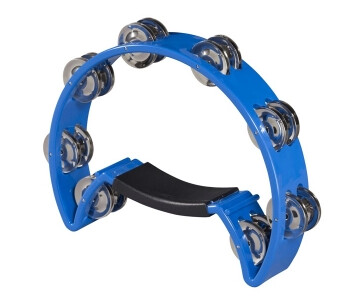 Soundsation TM-1B-BL Tamburin ABS Halfmoon Blue