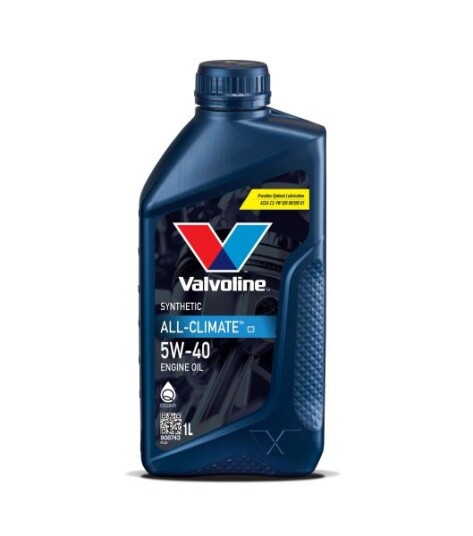 Motorolje VALVOLINE 5W40 ALL CLIMATE C3 1L 908743