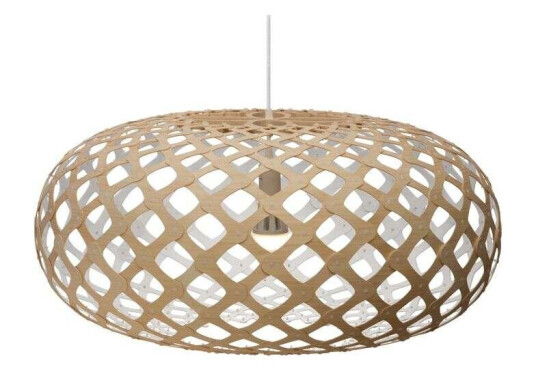 David Trubridge - Kina Pendel Ø80 Hvit 1 Side