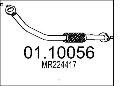 Eksosrør MTS 01.10056