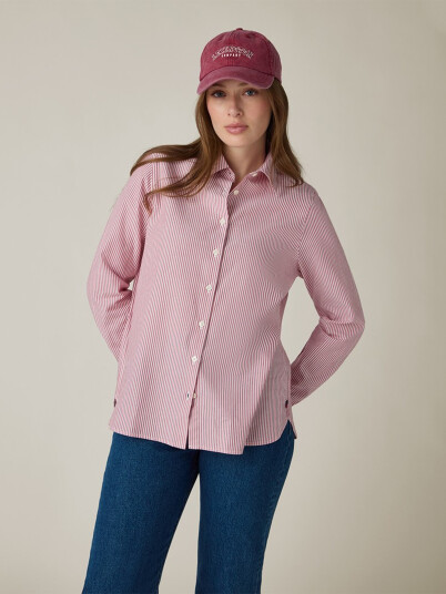 Lexington Classic Fit Light Oxford Shirt Rød L