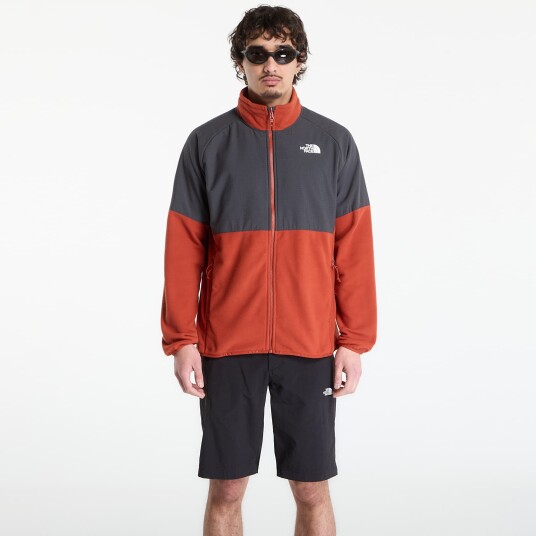 The North Face Men"s Glacier Heavyweight Full Zip Fleece Iron Clay/Asphalt Grey XL The North Face Men"s Glacier Heavyweight Full Zip Fleece Iron Clay/Asphalt Grey XL