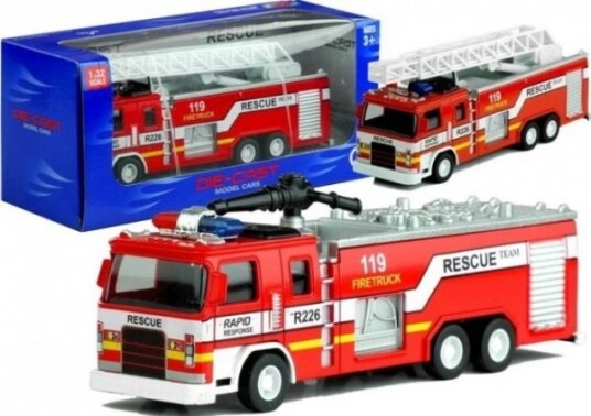 Lean Sports Toy Car Brannbil Med Stige 2 Type 1:32 Lean Sports Toy Car Brannbil Med Stige 2 Type 1:32