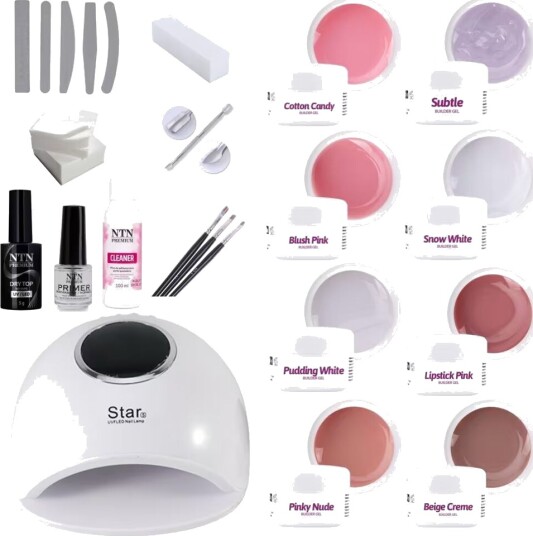 Otego Startkit för Gelénaglar med 48W UV/LED-lampa och 8 Färger