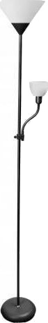 Gtv Gulvlampe Benfica 60W E27+E14 Svart