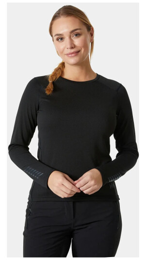Helly Hansen Dame Lifa Active Crew Lett Basislag Svart S Helly Hansen Dame Lifa Active Crew Lett Basislag Svart S