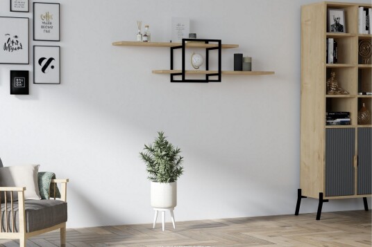 Andifli Vegghylle 120x30 cm Blå