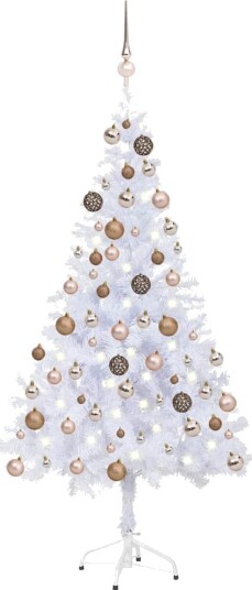 vidaXL Kunstig juletre med LED og kulesett 120 cm 230 grener vidaXL Kunstig juletre med LED og kulesett 120 cm 230 grener